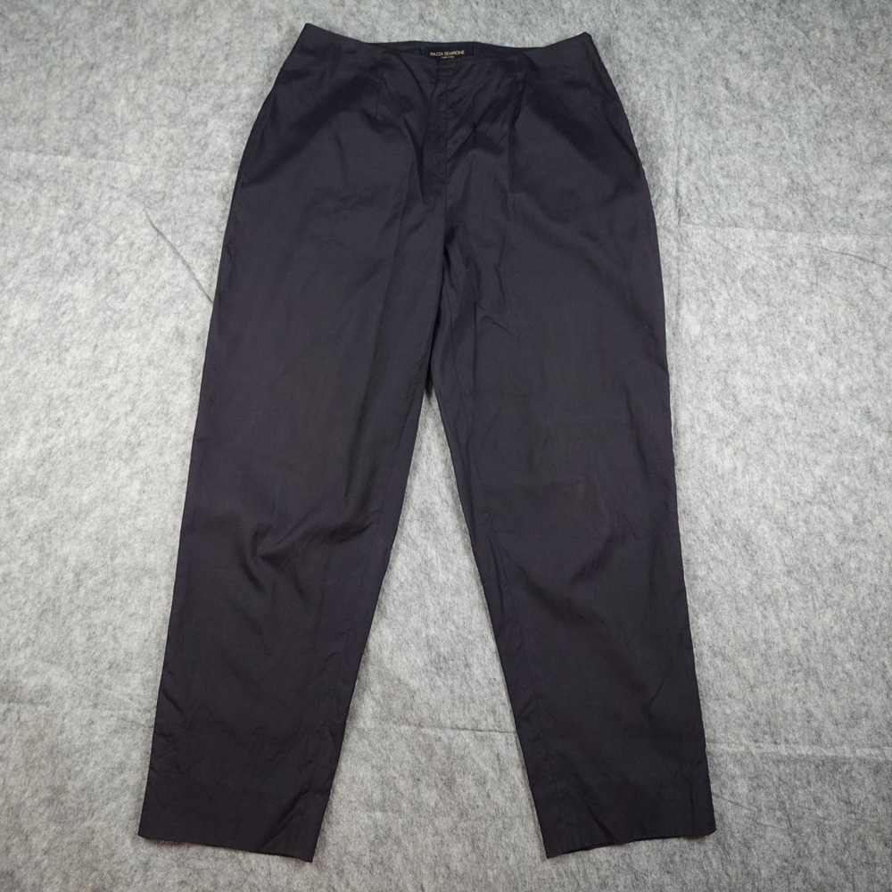 Piazza Sempione Pant Women 26 Waist Small Navy Audrey Tapered High Rise Italian